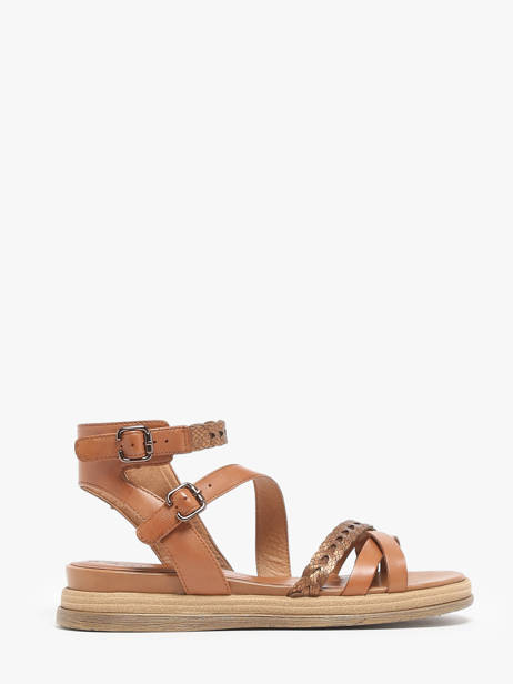 Sandales En Cuir Tamaris Marron accessoires 42