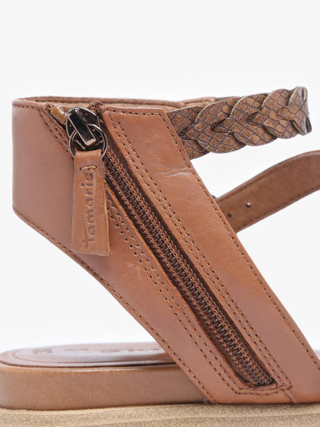 Sandales En Cuir Tamaris Marron accessoires 42 vue secondaire 2