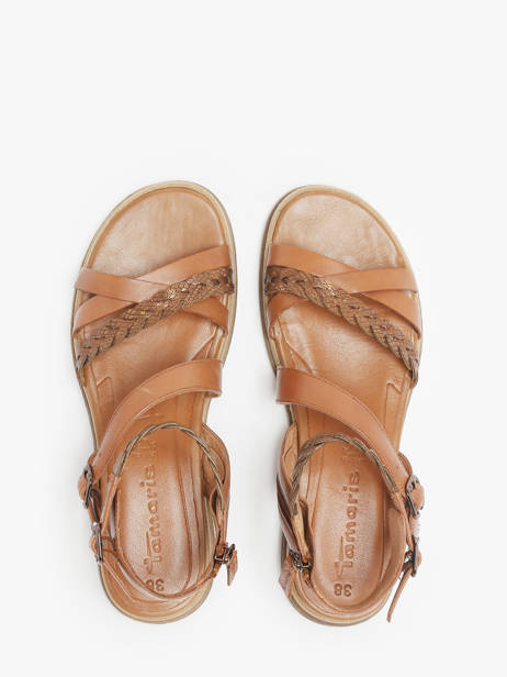 Sandales En Cuir Tamaris Marron accessoires 42 vue secondaire 3