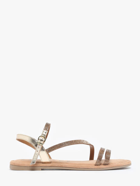 Sandales En Cuir Tamaris Or accessoires 42