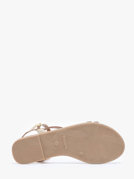 Sandales En Cuir Tamaris Or accessoires 42 vue secondaire 4