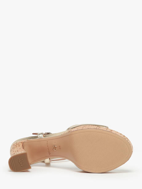 Sandales En Cuir Tamaris Or accessoires 42 vue secondaire 3