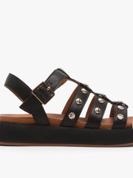 Sandales En Cuir Inuovo Noir accessoires A96020 vue secondaire 1
