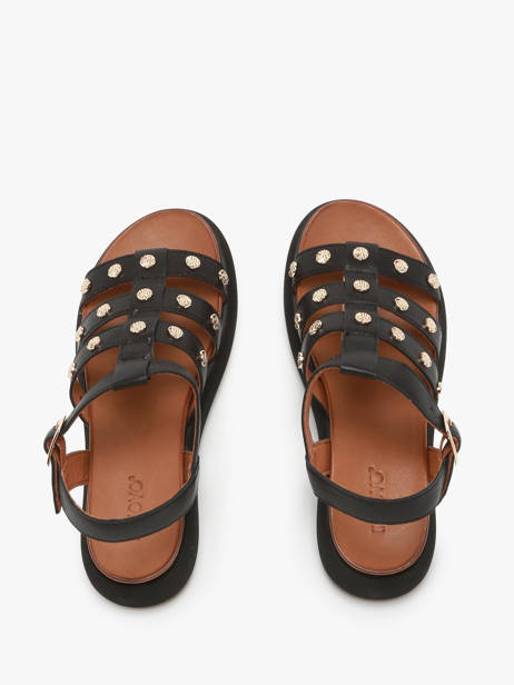 Sandales En Cuir Inuovo Noir accessoires A96020 vue secondaire 3