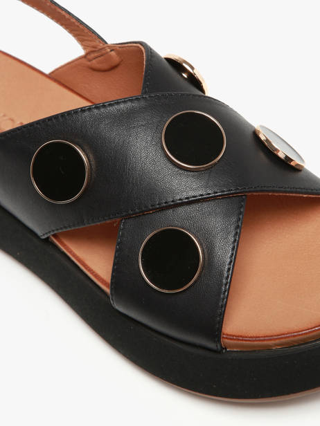 Sandales En Cuir Inuovo Noir accessoires A96010 vue secondaire 2