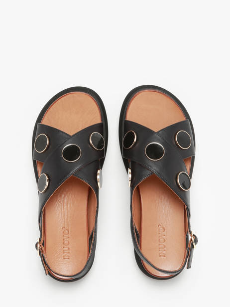 Sandales En Cuir Inuovo Noir accessoires A96010 vue secondaire 4