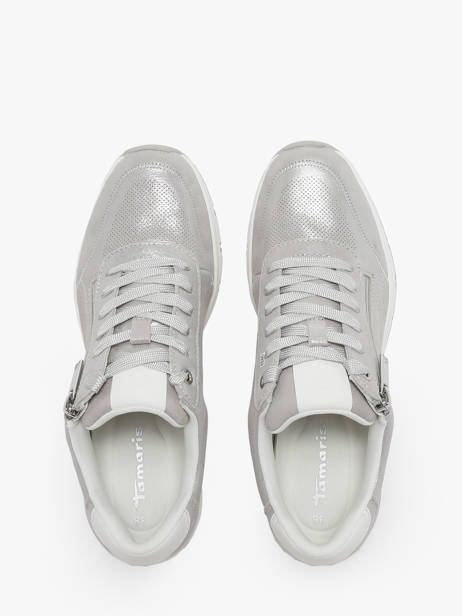 Sneakers En Cuir Tamaris Argent accessoires 42 vue secondaire 5