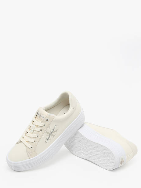 Sneakers Calvin klein jeans Beige accessoires 14920GI vue secondaire 3