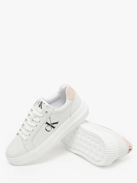 Sneakers En Cuir Calvin klein jeans Blanc accessoires 8230LA vue secondaire 3
