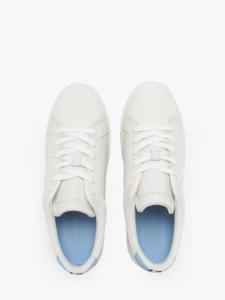 Sneakers En Cuir Tommy hilfiger Blanc accessoires 82100F6 vue secondaire 5