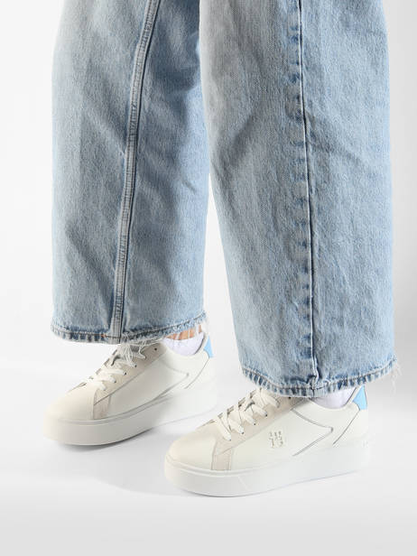 Sneakers En Cuir Tommy hilfiger Blanc accessoires 82100F6 vue secondaire 1