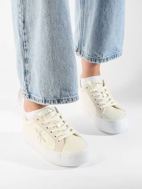 Sneakers Calvin klein jeans Beige accessoires 14920GI vue secondaire 1