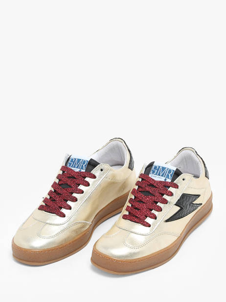 Sneakers Risy En Cuir Semerdjian Or accessoires RISY178 vue secondaire 2
