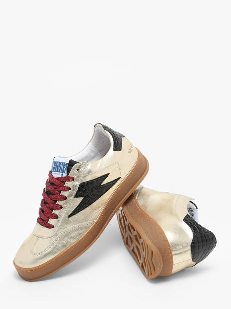 Sneakers Risy En Cuir Semerdjian Or accessoires RISY178 vue secondaire 3