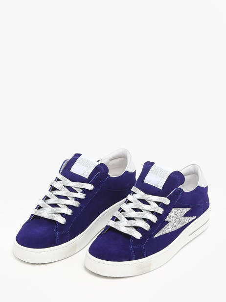 Sneakers Maya En Cuir Semerdjian Bleu accessoires MAYA668 vue secondaire 2