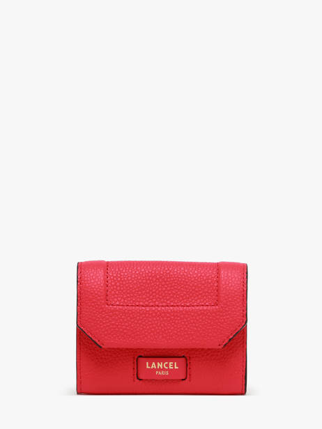 Portefeuille Mini Ninon Cuir Lancel Rouge ninon A13179