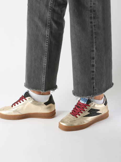 Sneakers Risy En Cuir Semerdjian Or accessoires RISY178 vue secondaire 1