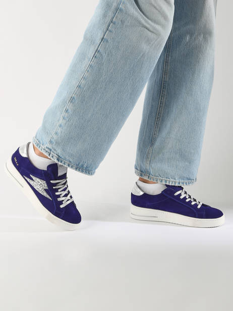 Sneakers Maya En Cuir Semerdjian Bleu accessoires MAYA668 vue secondaire 1