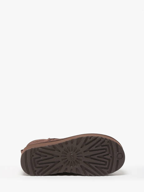 Boots Classic Ultra Mini Platform En Cuir Ugg Marron accessoires 1135092 vue secondaire 5