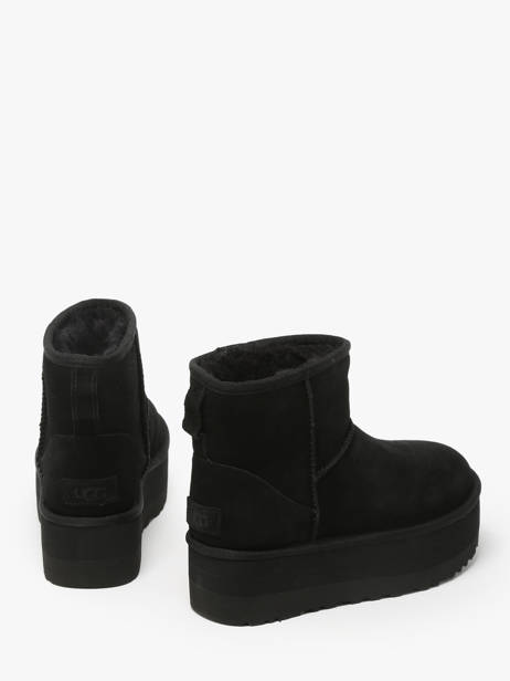 Boots Classic Mini Platform En Cuir Ugg Noir accessoires 1134991 vue secondaire 3