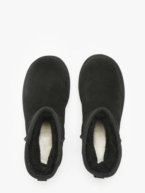 Boots Classic Mini Platform En Cuir Ugg Noir accessoires 1134991 vue secondaire 4