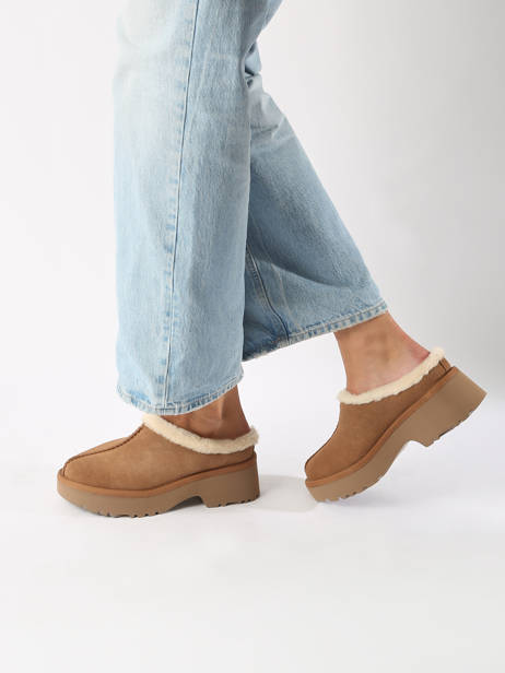 Boots New Height Cozy En Cuir Ugg Beige accessoires 1162510 vue secondaire 1