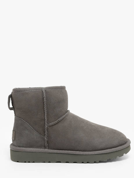 Boots Classic Mini Ii En Cuir Ugg Gris accessoires 1016222