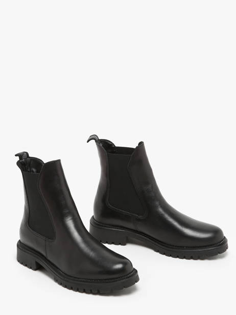 Bottines En Cuir Tamaris Noir accessoires 41 vue secondaire 2