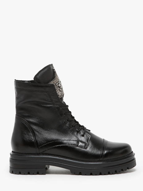 Bottines En Cuir Mjus Noir accessoires M77277