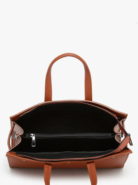 Sac à Main Caviar Cuir Milano Orange caviar CA24062 vue secondaire 3