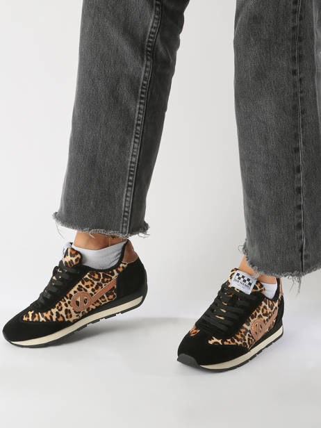 Sneakers City Run Jogger En Cuir No name Noir accessoires HRLE043A vue secondaire 1