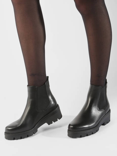 Bottines En Cuir Tamaris Noir accessoires 43 vue secondaire 1