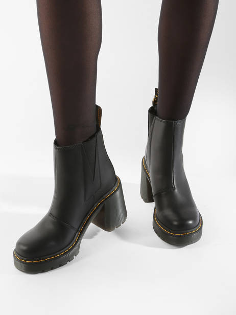 Bottines à Talon Spence En Cuir Dr martens Noir accessoires 26440001 vue secondaire 1