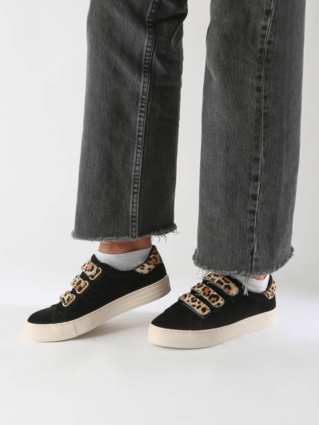Sneakers Velcro Arcade En Cuir No name Noir accessoires GFGL0415 vue secondaire 1