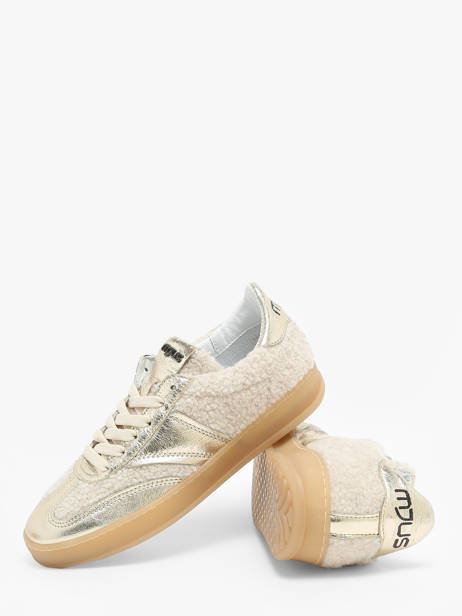 Sneakers En Cuir Mjus Or accessoires T94125 vue secondaire 3