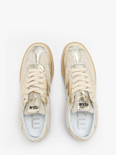Sneakers En Cuir Mjus Or accessoires T94125 vue secondaire 4