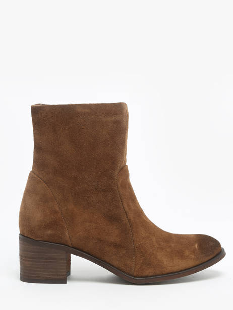 Bottines à Talon Alias Trevor En Cuir Aliwell Marron accessoires ALIAS