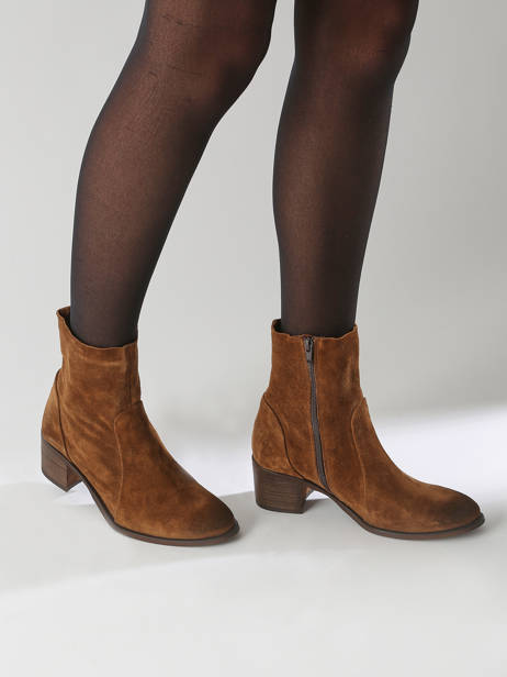Bottines à Talon Alias Trevor En Cuir Aliwell Marron accessoires ALIAS vue secondaire 1