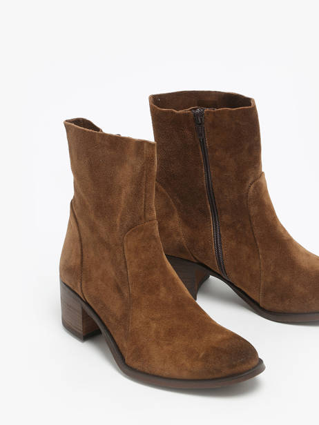 Bottines à Talon Alias Trevor En Cuir Aliwell Marron accessoires ALIAS vue secondaire 2