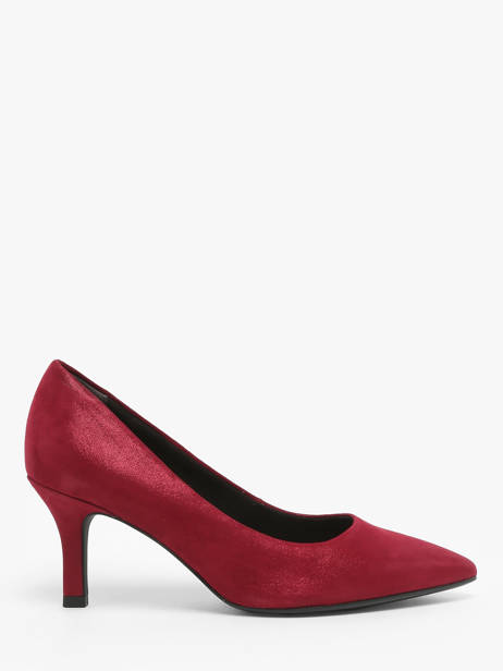 Escarpins En Cuir Tamaris Rouge accessoires 41