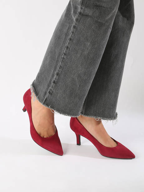 Escarpins En Cuir Tamaris Rouge accessoires 41 vue secondaire 1