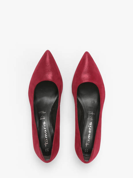 Escarpins En Cuir Tamaris Rouge accessoires 41 vue secondaire 4