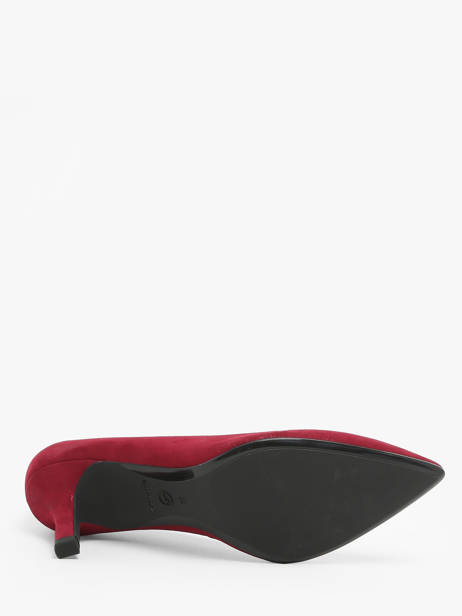 Escarpins En Cuir Tamaris Rouge accessoires 41 vue secondaire 5