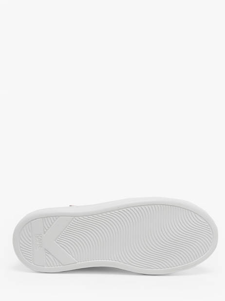 Sneakers Kapri Signature En Cuir Karl lagerfeld Blanc accessoires KL62510A vue secondaire 5