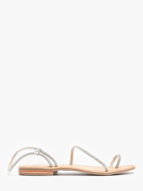Nu-pieds En Cuir Les tropeziennes Argent accessoires HODAXA
