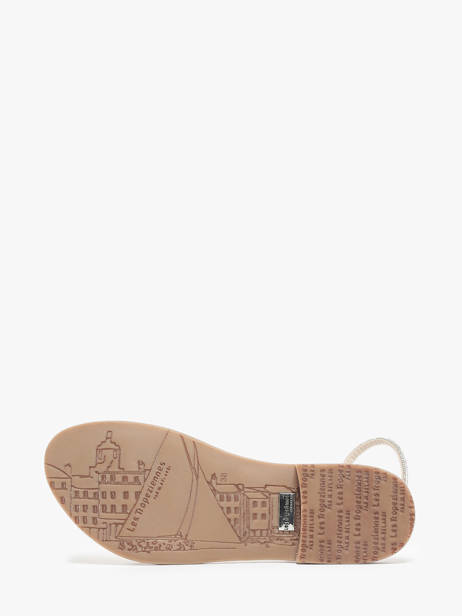 Nu-pieds En Cuir Les tropeziennes Argent accessoires HODAXA vue secondaire 4