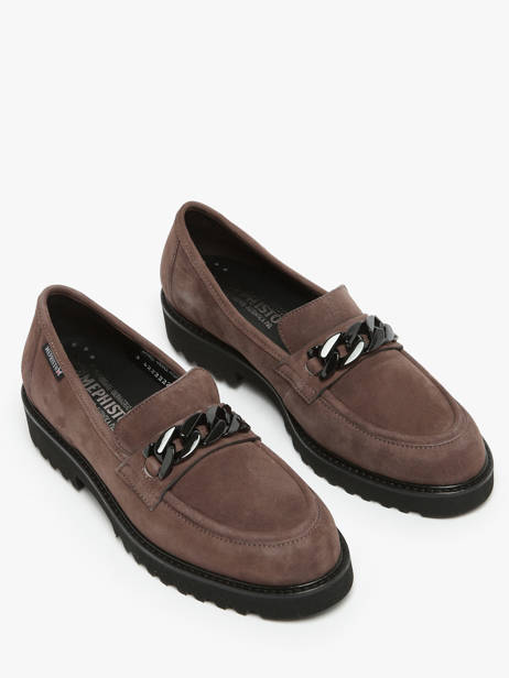 Mocassins Salka En Cuir Mephisto Marron accessoires P5145805 vue secondaire 2