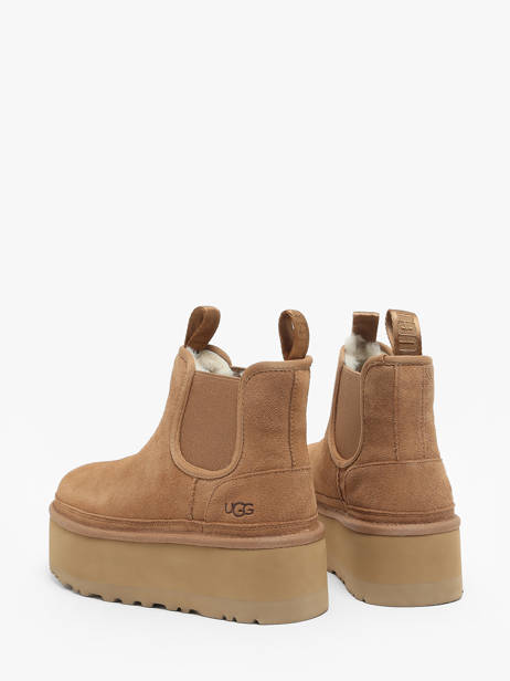 Boots Neumel Platform Chelsea En Cuir Ugg Beige accessoires 1134526 vue secondaire 3