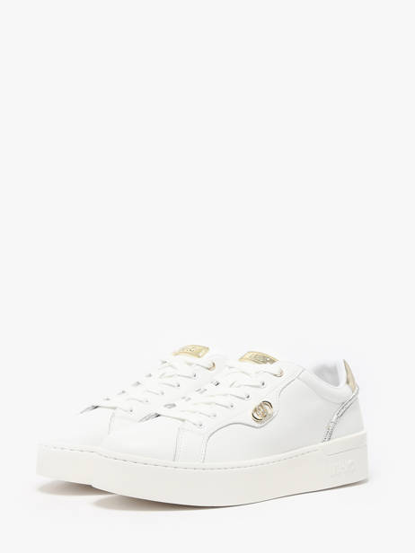Sneakers Silvia 95 En Cuir Liu jo Blanc accessoires BF4021P0 vue secondaire 2