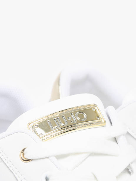 Sneakers Silvia 95 En Cuir Liu jo Blanc accessoires BF4021P0 vue secondaire 3